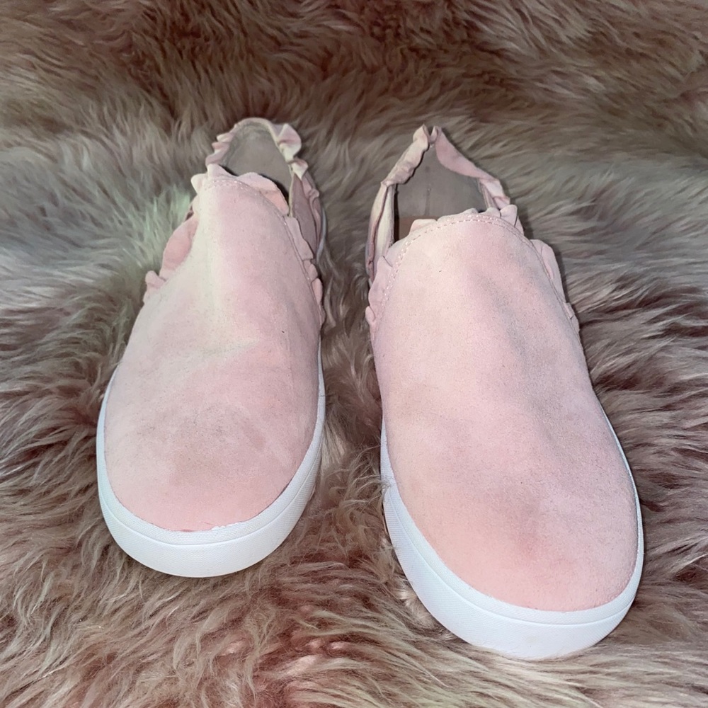 Kate Spade Pink Suede Sneakers-worn once